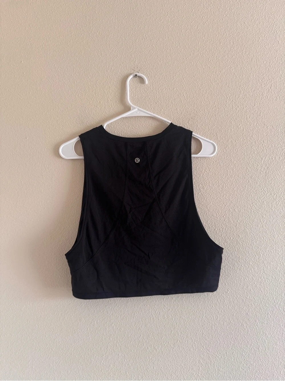 Lululemon Black Sleeveless Crop Tank Top
